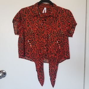 Live 4 Truth cheetah print crop top